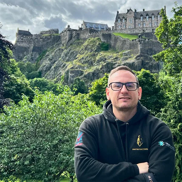 Chris Reilly, co-founder of Spartan Electrical Scotland