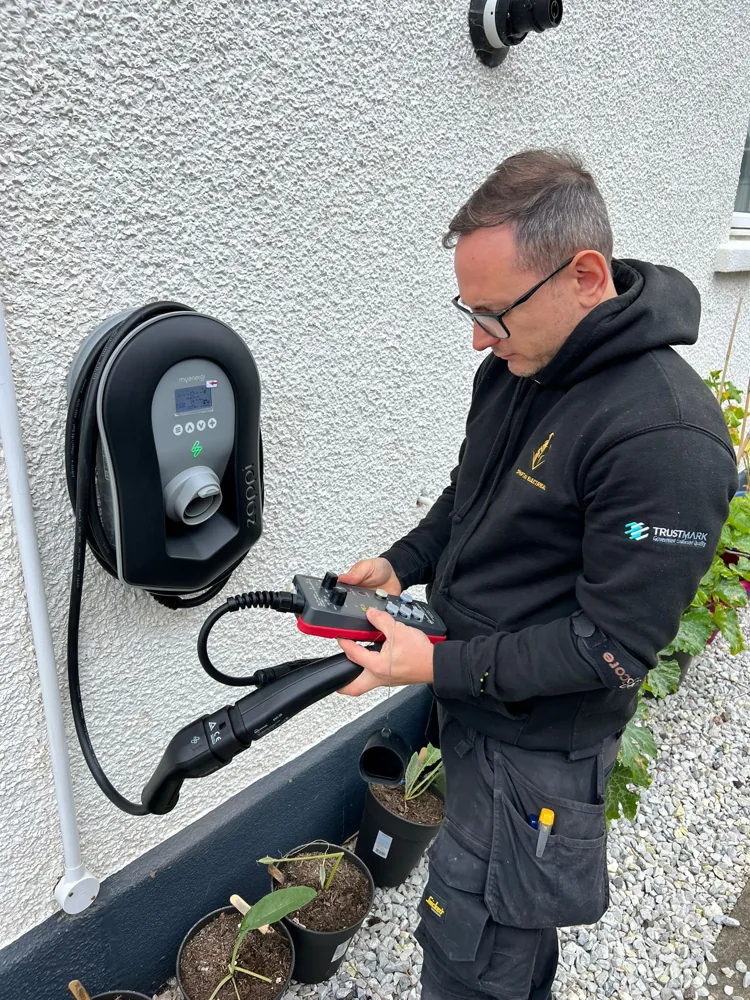 Spartan Electrical EV charger fitting
