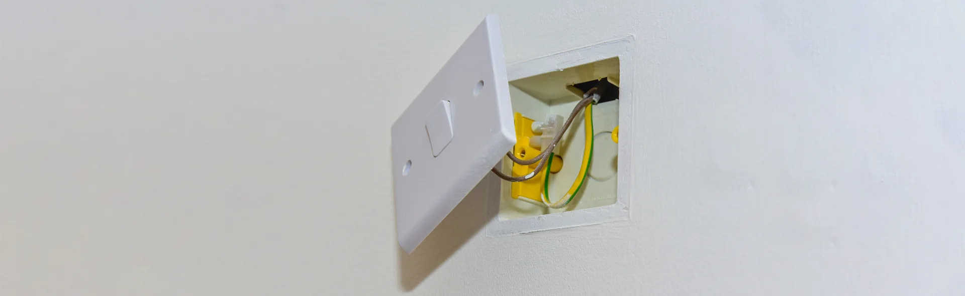 Rewiring works in progress at an Edinburgh property